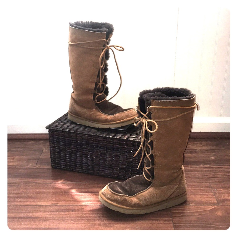 UGG tall lace up boot